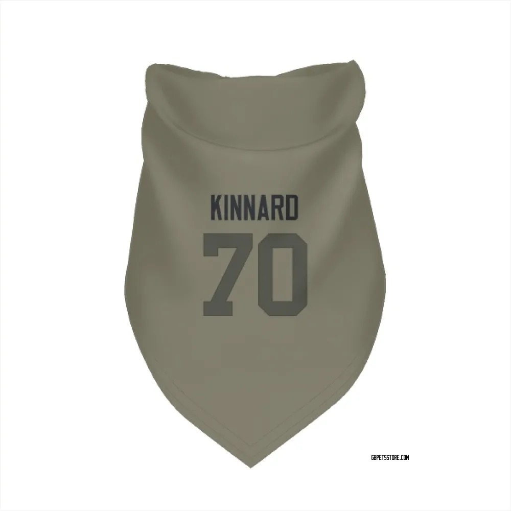 Green Bay Packers Darian Kinnard Olive Pet Bandana for Dog & Cat