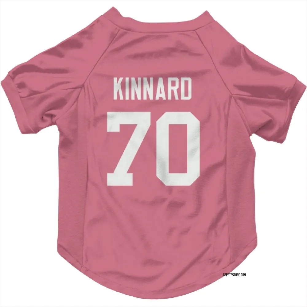 Green Bay Packers Darian Kinnard Pink Pet Jersey for Dog & Cat
