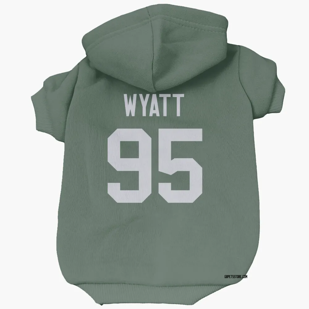 Green Bay Packers Devonte Wyatt Green Pet Hoodie for Dog & Cat