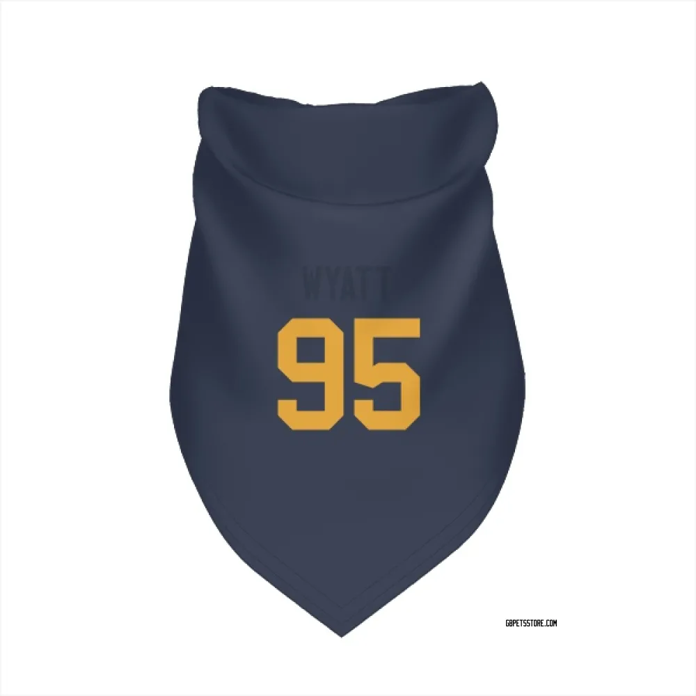 Green Bay Packers Devonte Wyatt Navy Pet Bandana for Dog & Cat