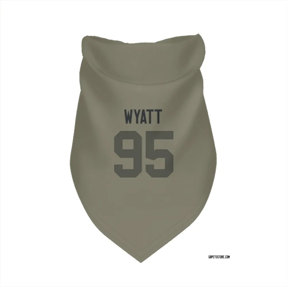 Green Bay Packers Devonte Wyatt Olive Pet Bandana for Dog & Cat