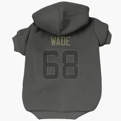 Green Bay Packers Dillon Wade Black Service Pet Hoodie for Dog & Cat