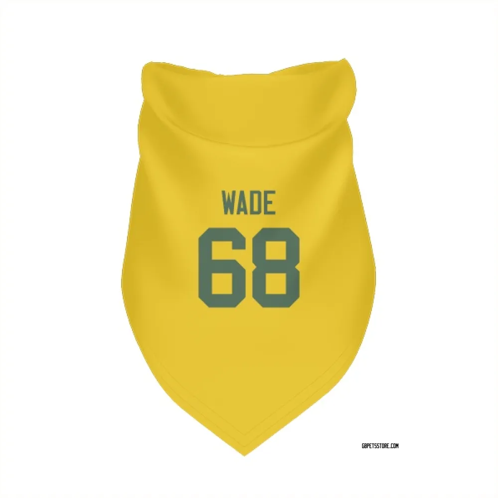 Green Bay Packers Dillon Wade Gold Pet Bandana for Dog & Cat