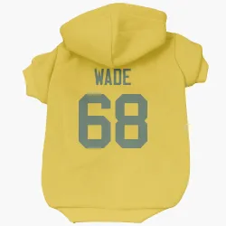 Green Bay Packers Dillon Wade Gold Pet Hoodie for Dog & Cat