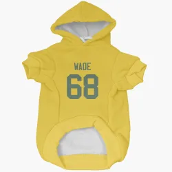 Green Bay Packers Dillon Wade Gold Pet Hoodie for Dog & Cat