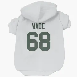 Green Bay Packers Dillon Wade White Pet Hoodie for Dog & Cat