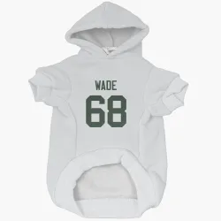 Green Bay Packers Dillon Wade White Pet Hoodie for Dog & Cat