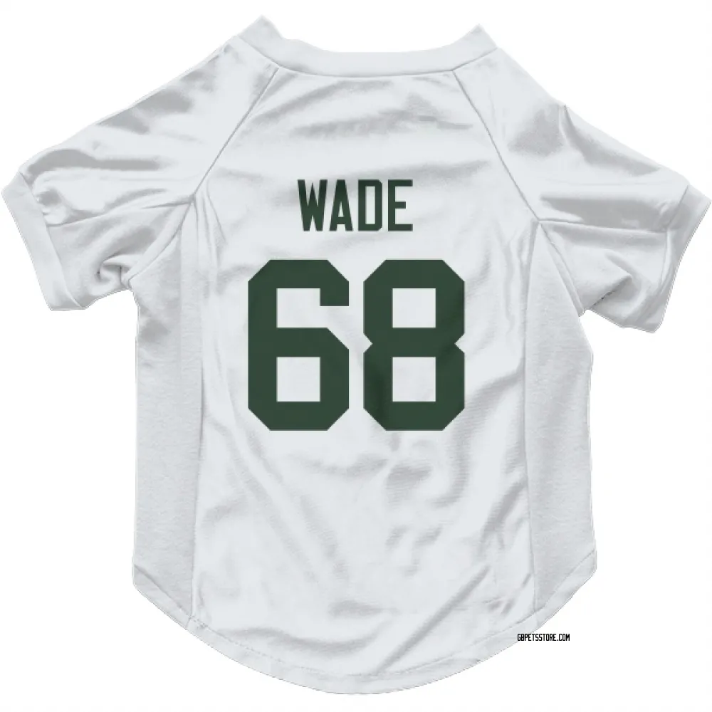 Green Bay Packers Dillon Wade White Pet Jersey for Dog & Cat