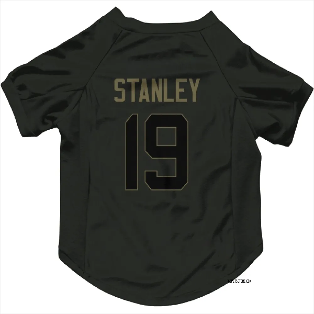 Green Bay Packers Dimitri Stanley Black Service Pet Jersey for Dog & Cat