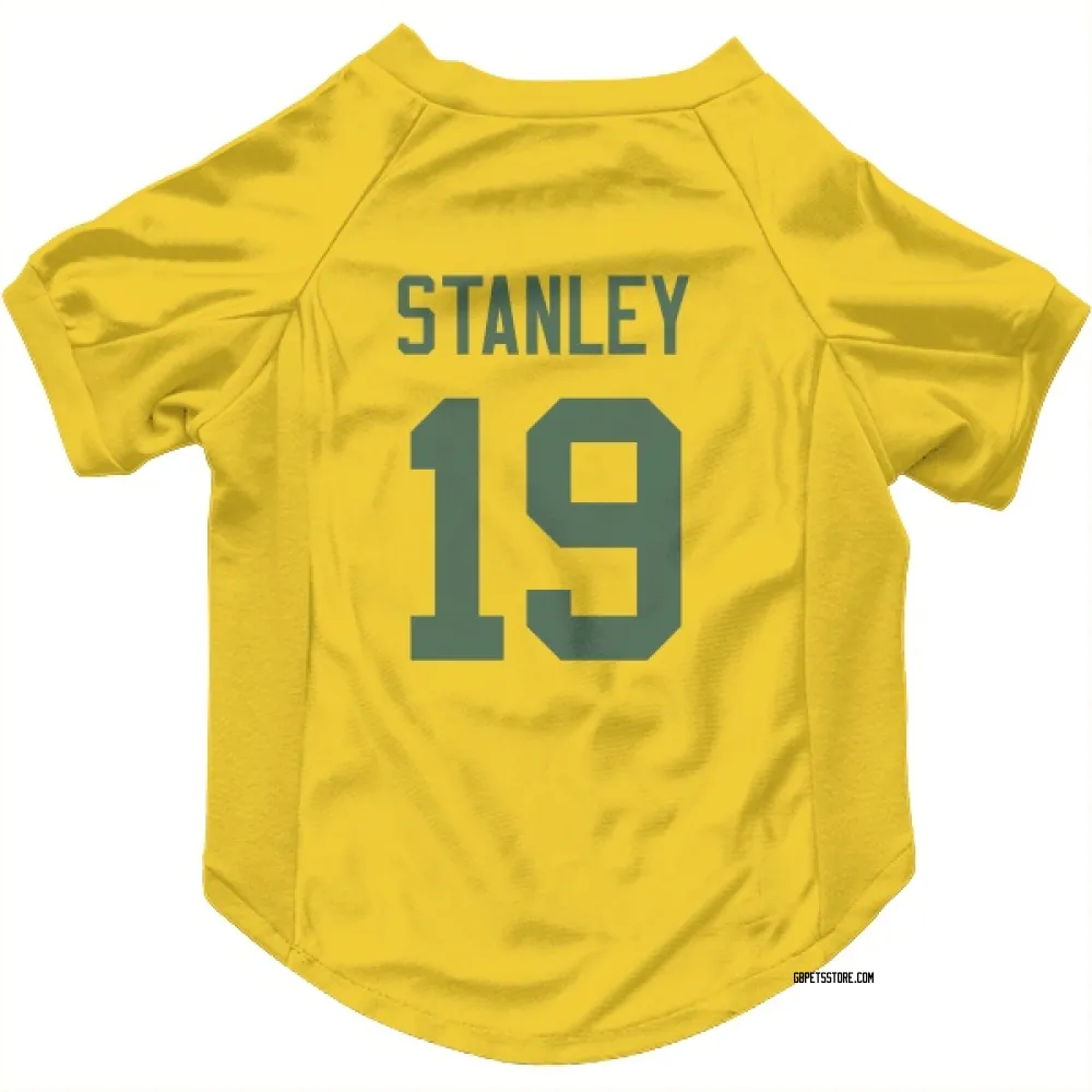 Green Bay Packers Dimitri Stanley Gold Pet Jersey for Dog & Cat