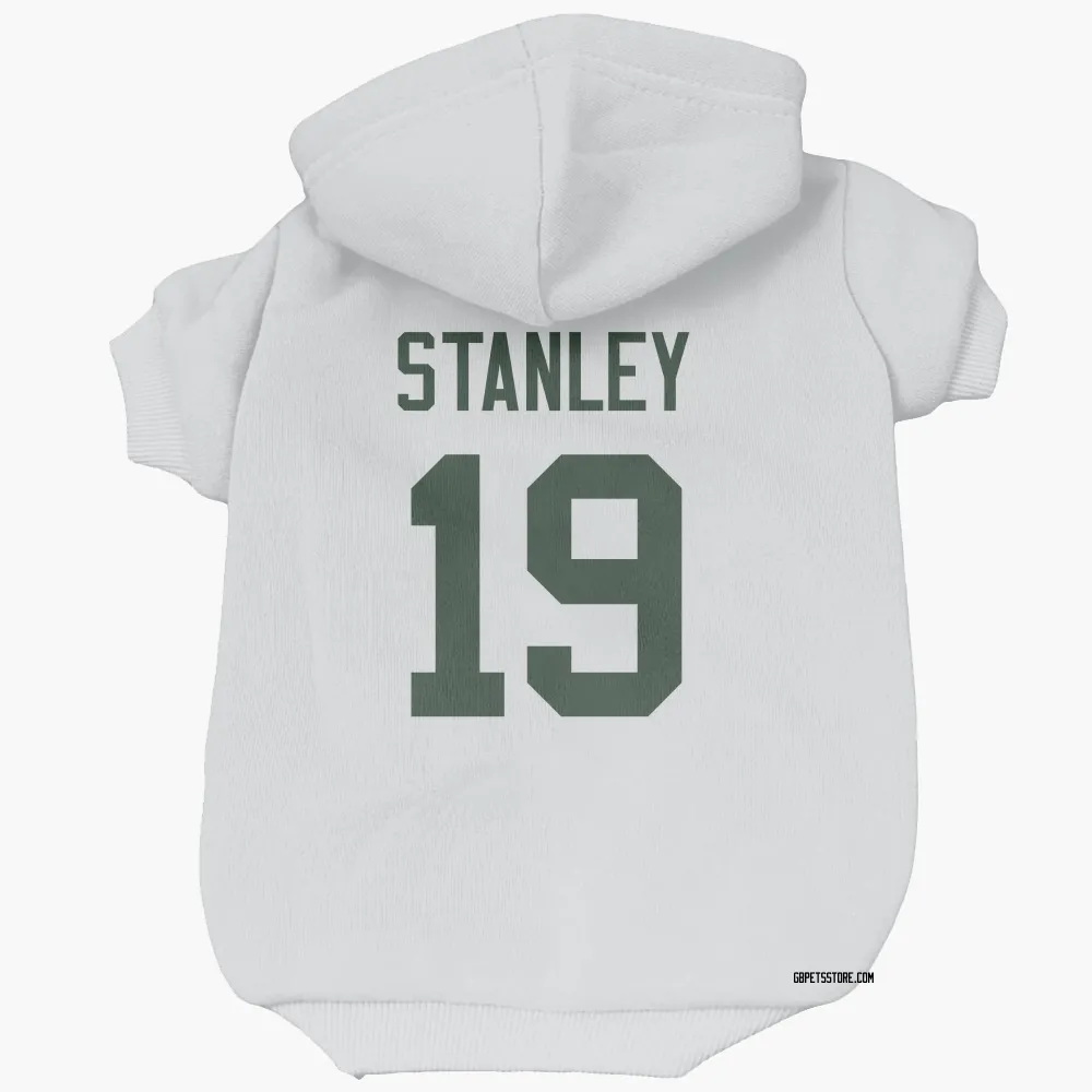 Green Bay Packers Dimitri Stanley White Pet Hoodie for Dog & Cat