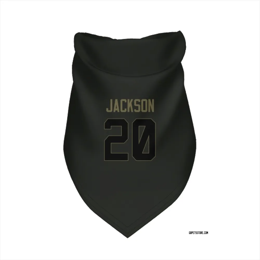 Green Bay Packers Domani Jackson Black Service Pet Bandana for Dog & Cat