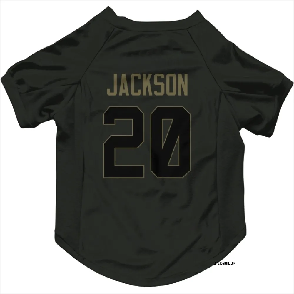Green Bay Packers Domani Jackson Black Service Pet Jersey for Dog & Cat