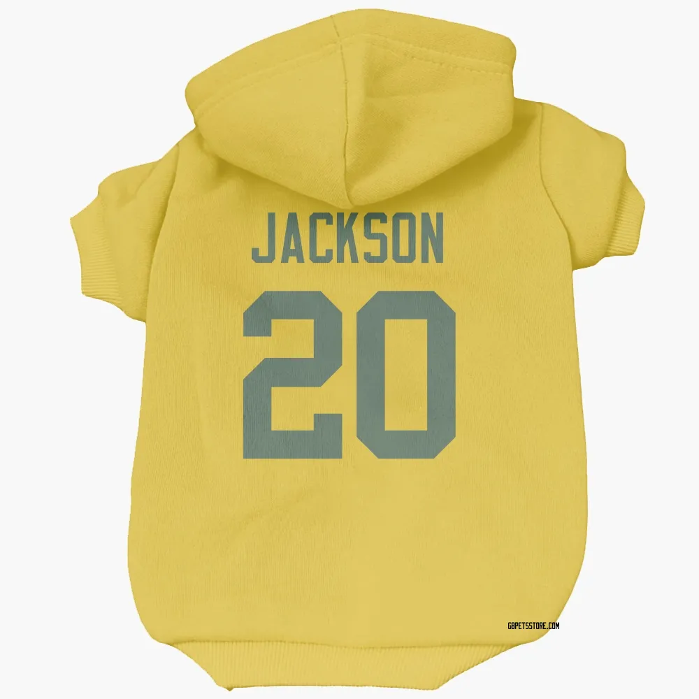 Green Bay Packers Domani Jackson Gold Pet Hoodie for Dog & Cat