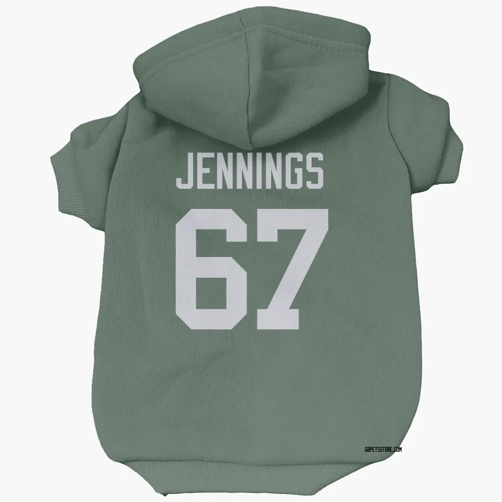 Green Bay Packers Donovan Jennings Green Pet Hoodie for Dog & Cat
