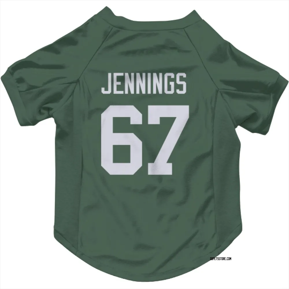 Green Bay Packers Donovan Jennings Green Pet Jersey for Dog & Cat