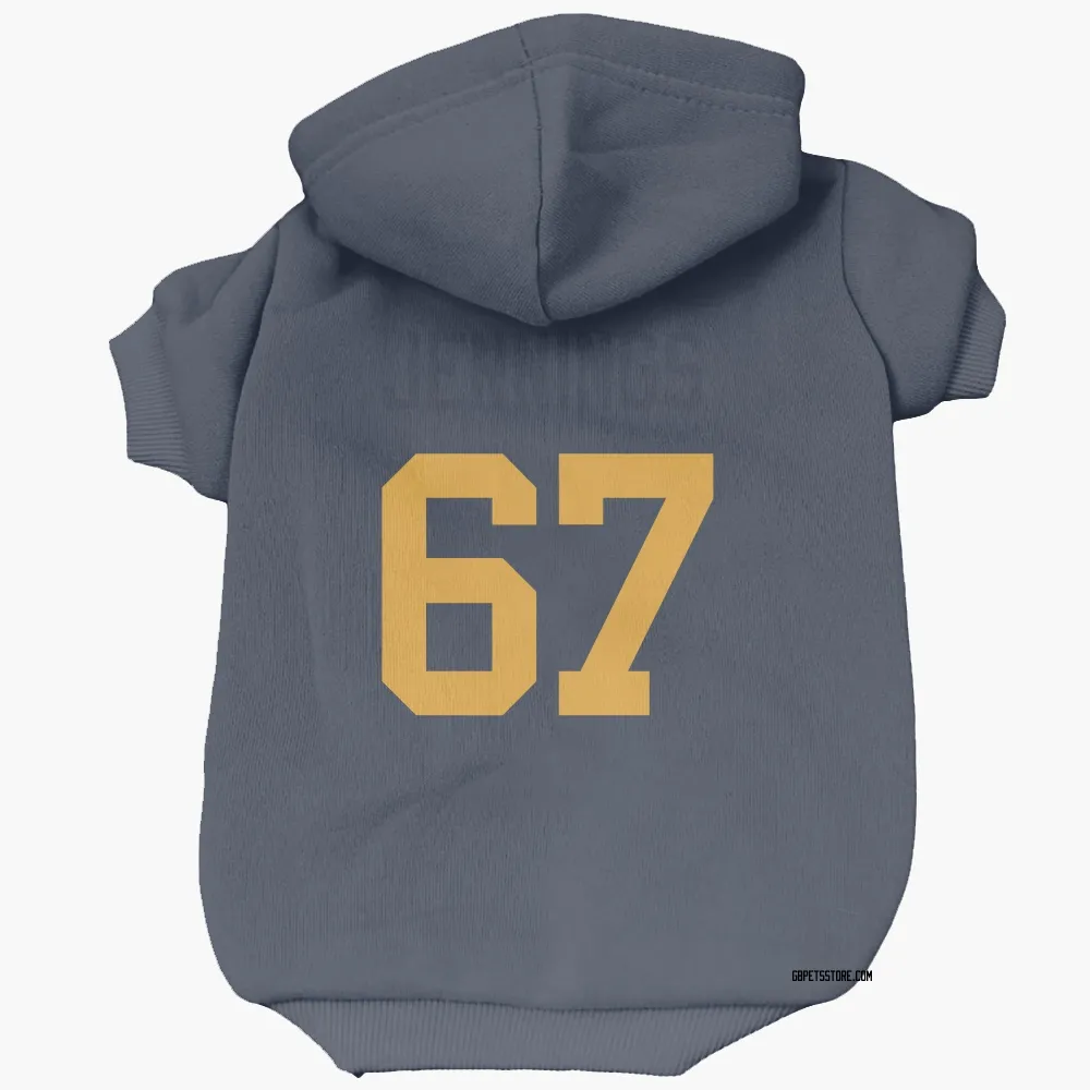 Green Bay Packers Donovan Jennings Navy Pet Hoodie for Dog & Cat