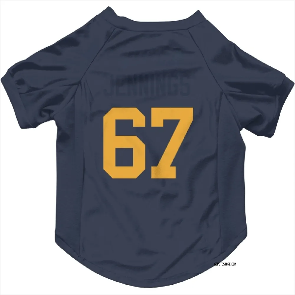 Green Bay Packers Donovan Jennings Navy Pet Jersey for Dog & Cat