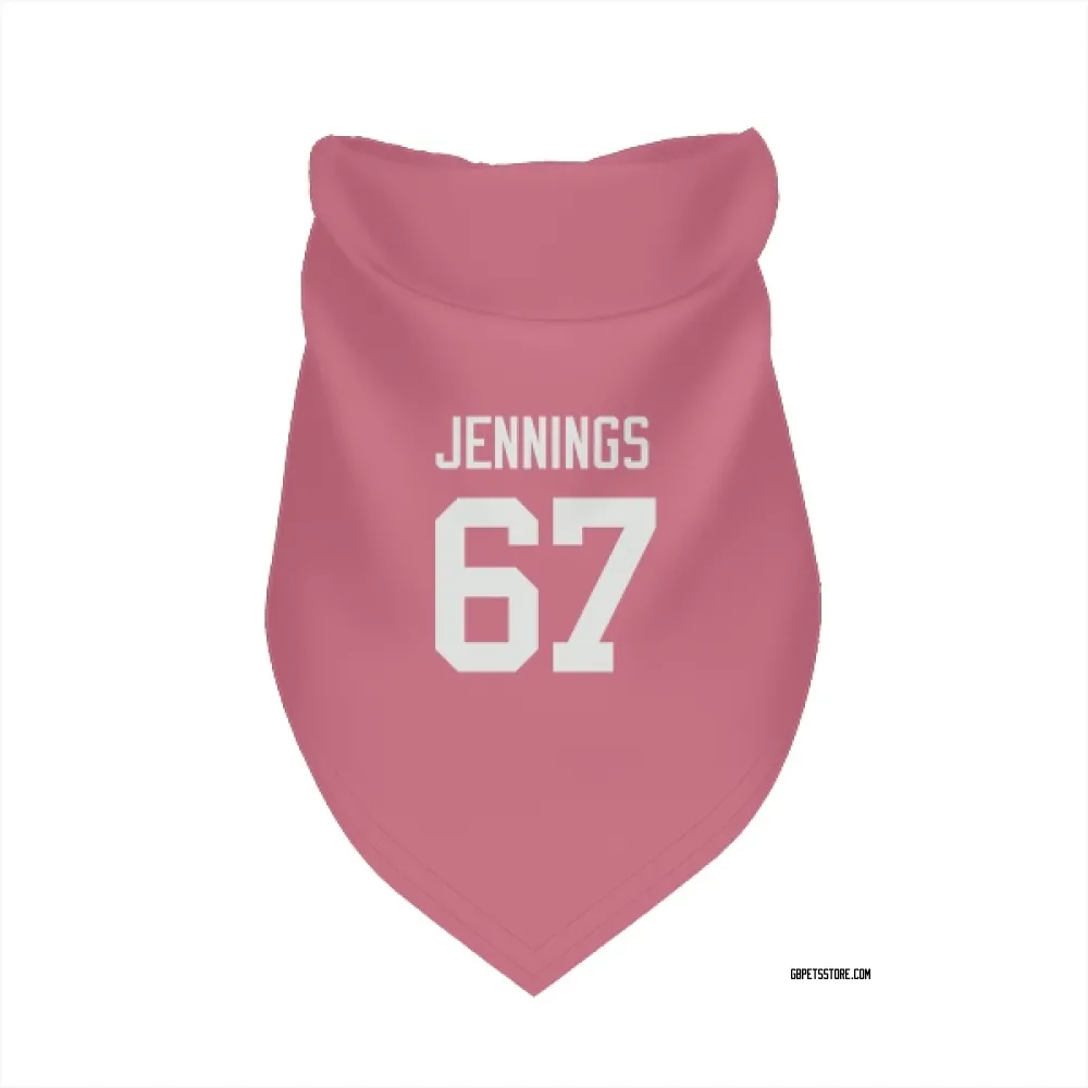 Green Bay Packers Donovan Jennings Pink Pet Bandana for Dog & Cat