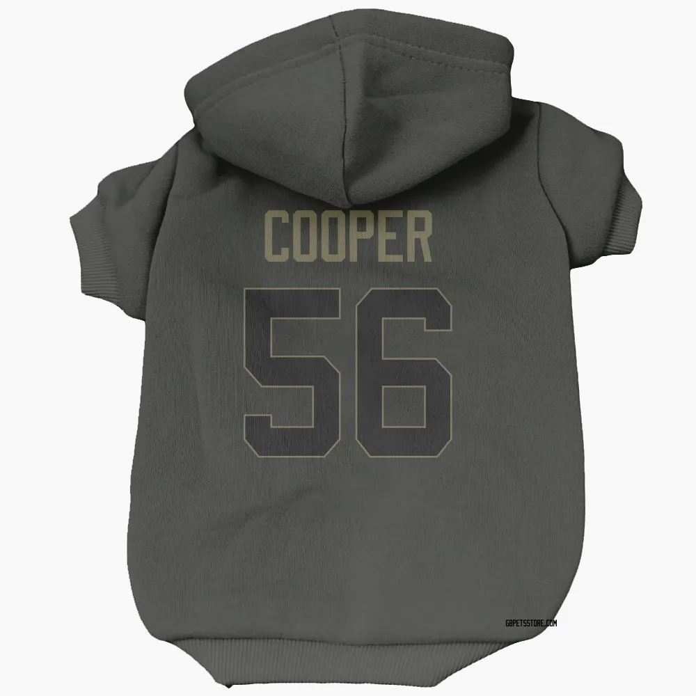 Green Bay Packers Edgerrin Cooper Black Service Pet Hoodie for Dog & Cat