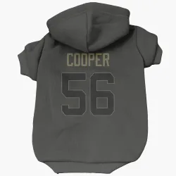 Green Bay Packers Edgerrin Cooper Black Service Pet Hoodie for Dog & Cat