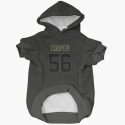 Green Bay Packers Edgerrin Cooper Black Service Pet Hoodie for Dog & Cat
