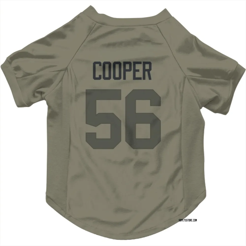 Green Bay Packers Edgerrin Cooper Olive Pet Jersey for Dog & Cat