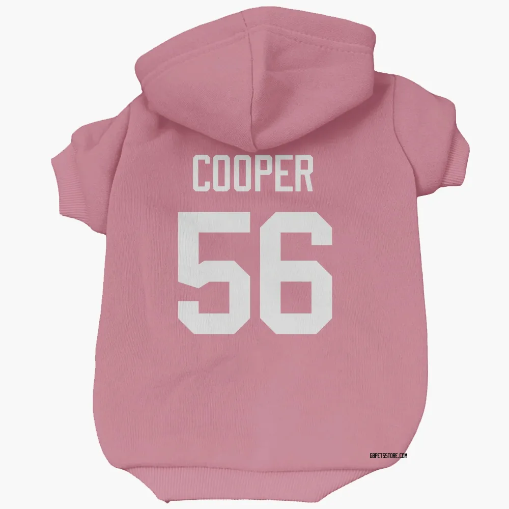 Green Bay Packers Edgerrin Cooper Pink Pet Hoodie for Dog & Cat