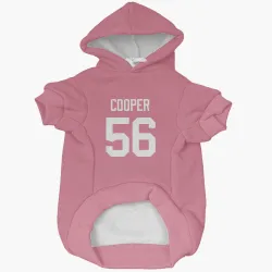 Green Bay Packers Edgerrin Cooper Pink Pet Hoodie for Dog & Cat