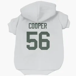 Green Bay Packers Edgerrin Cooper White Pet Hoodie for Dog & Cat