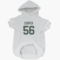 Green Bay Packers Edgerrin Cooper White Pet Hoodie for Dog & Cat