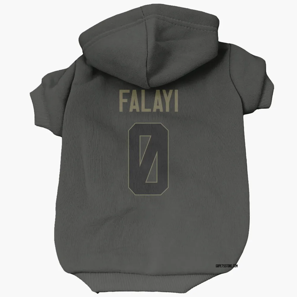 Green Bay Packers Eni Falayi Black Service Pet Hoodie for Dog & Cat