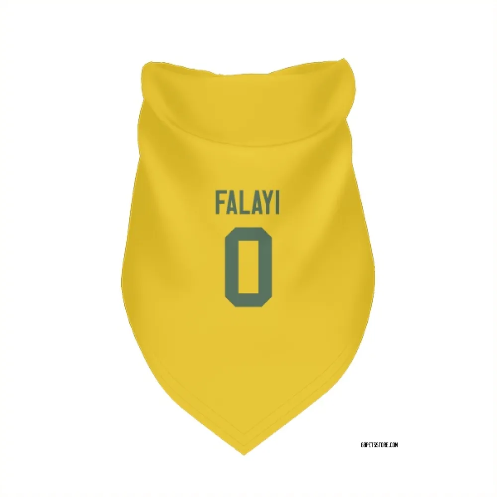 Green Bay Packers Eni Falayi Gold Pet Bandana for Dog & Cat