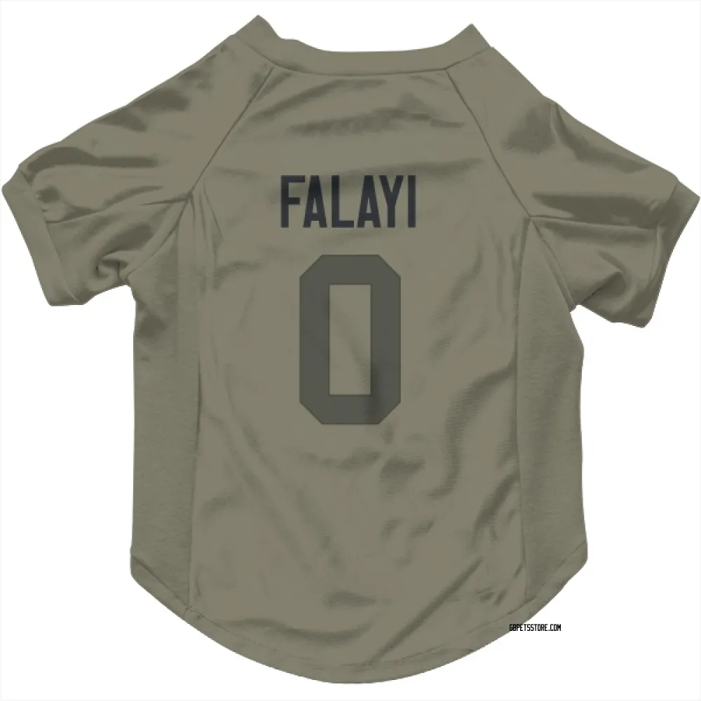 Green Bay Packers Eni Falayi Olive Pet Jersey for Dog & Cat