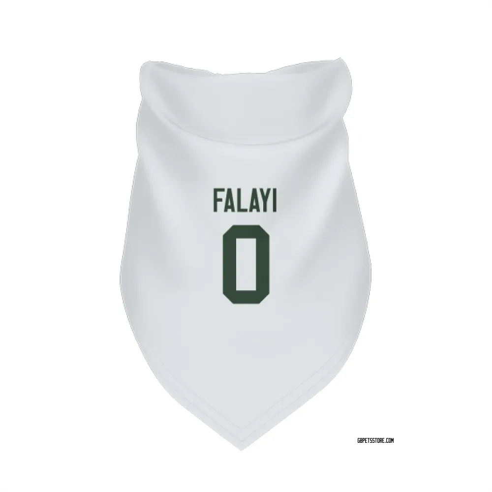 Green Bay Packers Eni Falayi White Pet Bandana for Dog & Cat