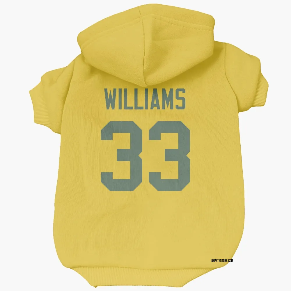 Green Bay Packers Evan Williams Gold Pet Hoodie for Dog & Cat