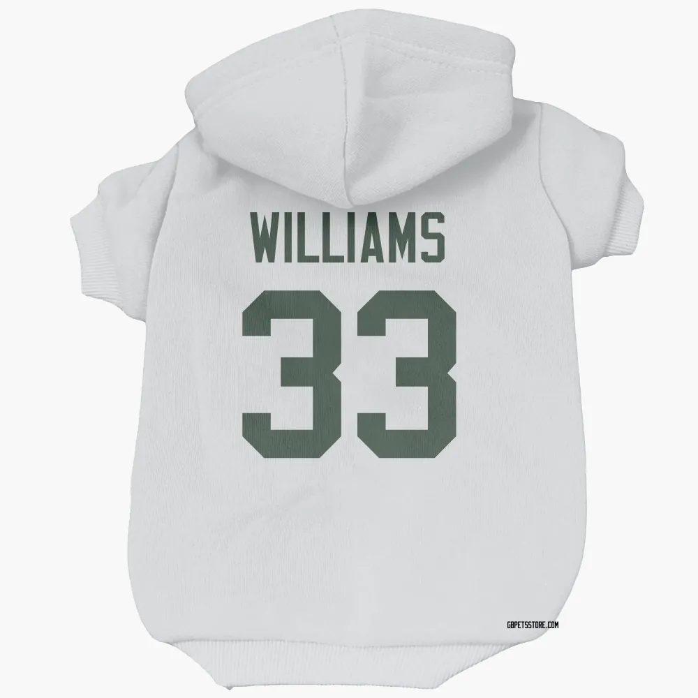 Green Bay Packers Evan Williams White Pet Hoodie for Dog & Cat