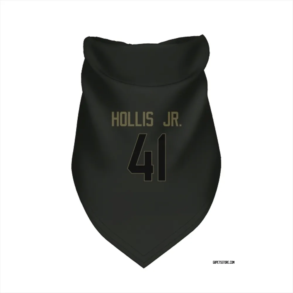 Green Bay Packers Garnett Hollis Jr. Black Service Pet Bandana for Dog & Cat