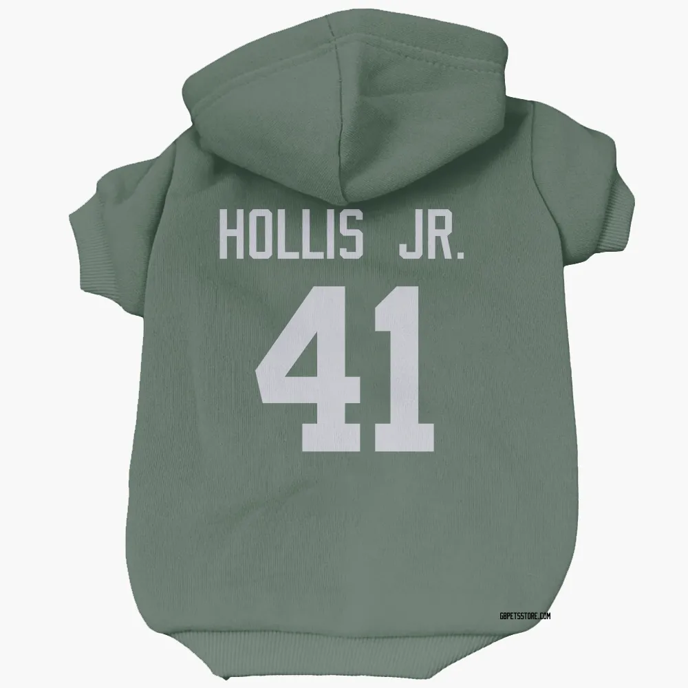Green Bay Packers Garnett Hollis Jr. Green Pet Hoodie for Dog & Cat