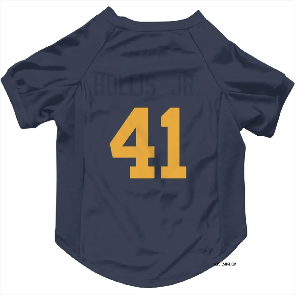 Green Bay Packers Garnett Hollis Jr. Navy Pet Jersey for Dog & Cat