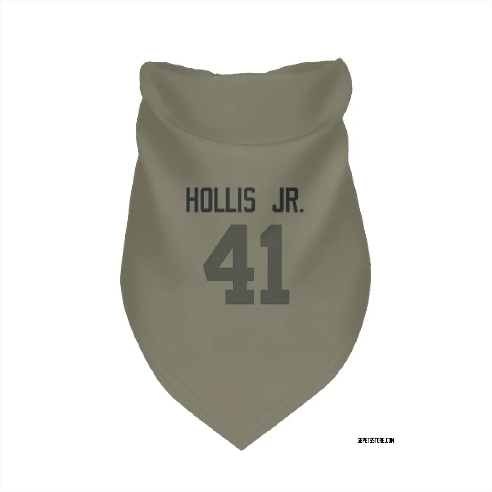 Green Bay Packers Garnett Hollis Jr. Olive Pet Bandana for Dog & Cat