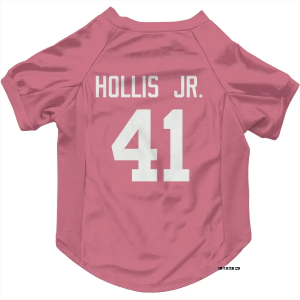 Green Bay Packers Garnett Hollis Jr. Pink Pet Jersey for Dog & Cat