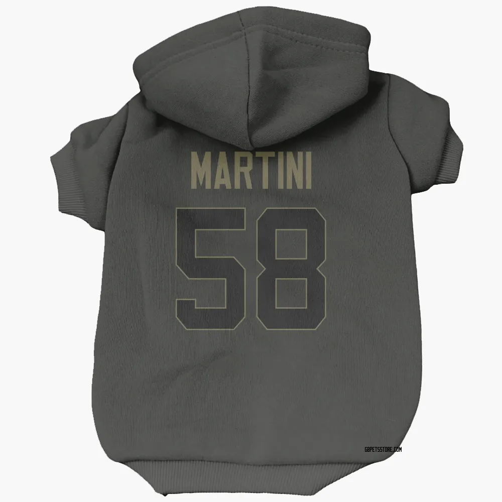 Green Bay Packers Greer Martini Black Service Pet Hoodie for Dog & Cat