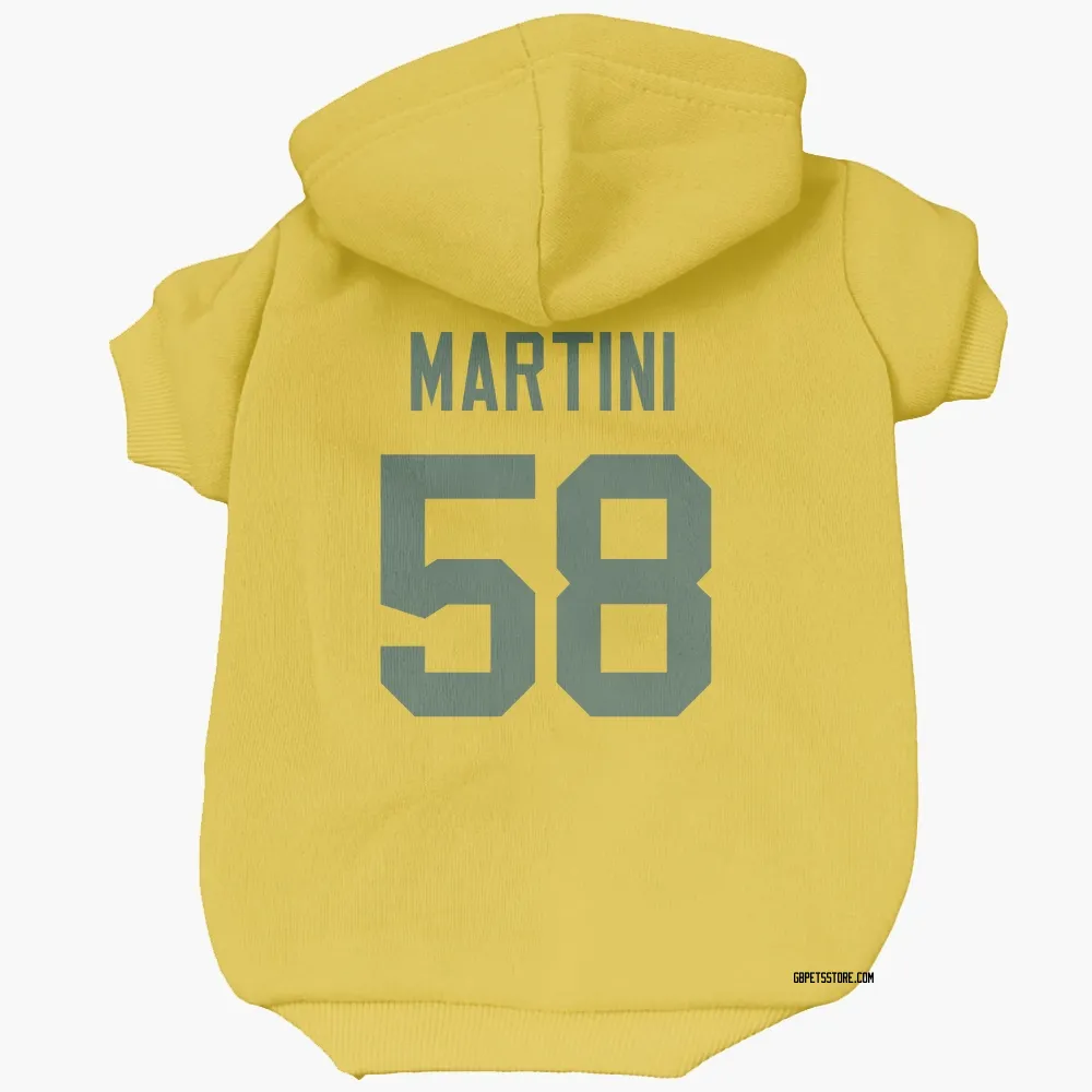 Green Bay Packers Greer Martini Gold Pet Hoodie for Dog & Cat