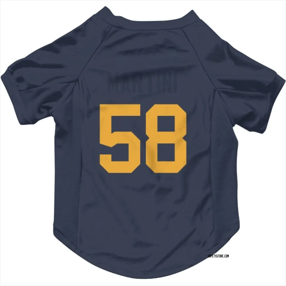 Green Bay Packers Greer Martini Navy Pet Jersey for Dog & Cat