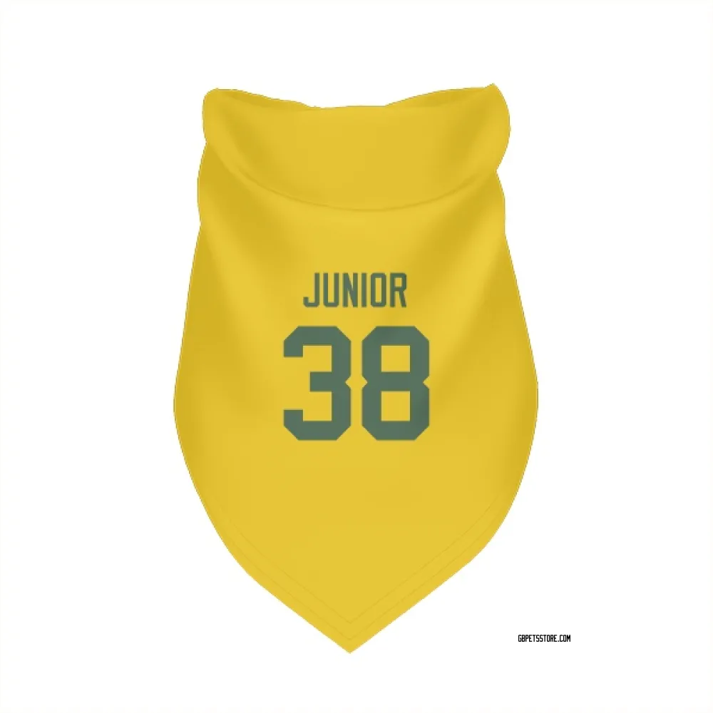 Green Bay Packers Gregory Junior Gold Pet Bandana for Dog & Cat