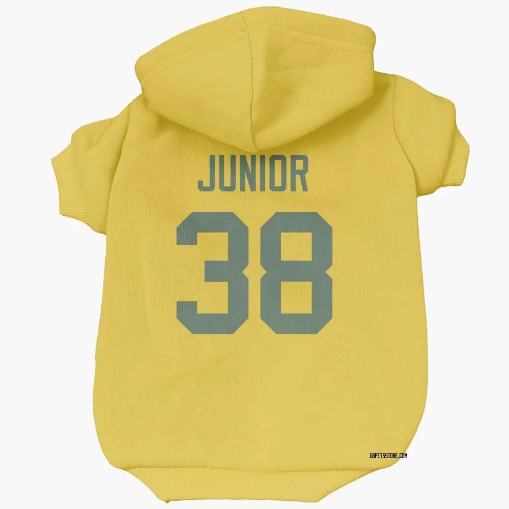 Green Bay Packers Gregory Junior Gold Pet Hoodie for Dog & Cat