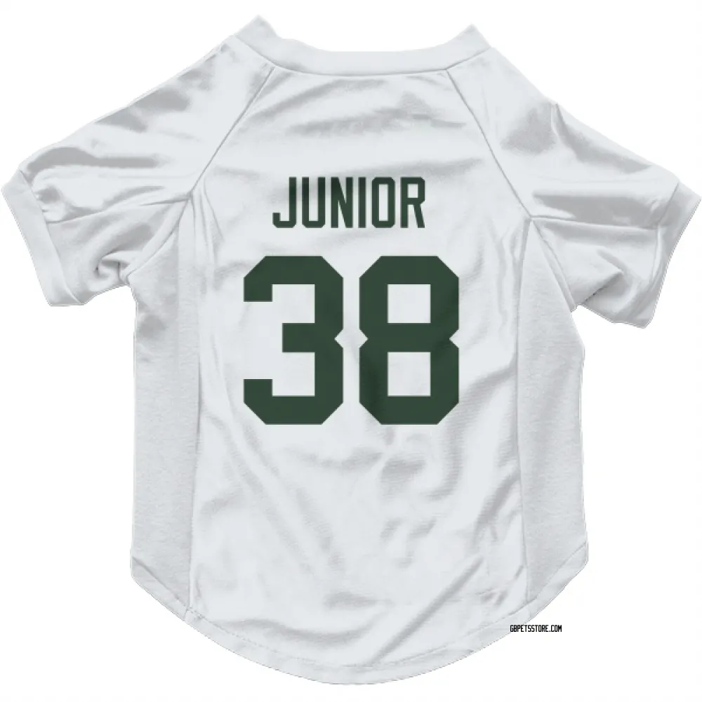 Green Bay Packers Gregory Junior White Pet Jersey for Dog & Cat
