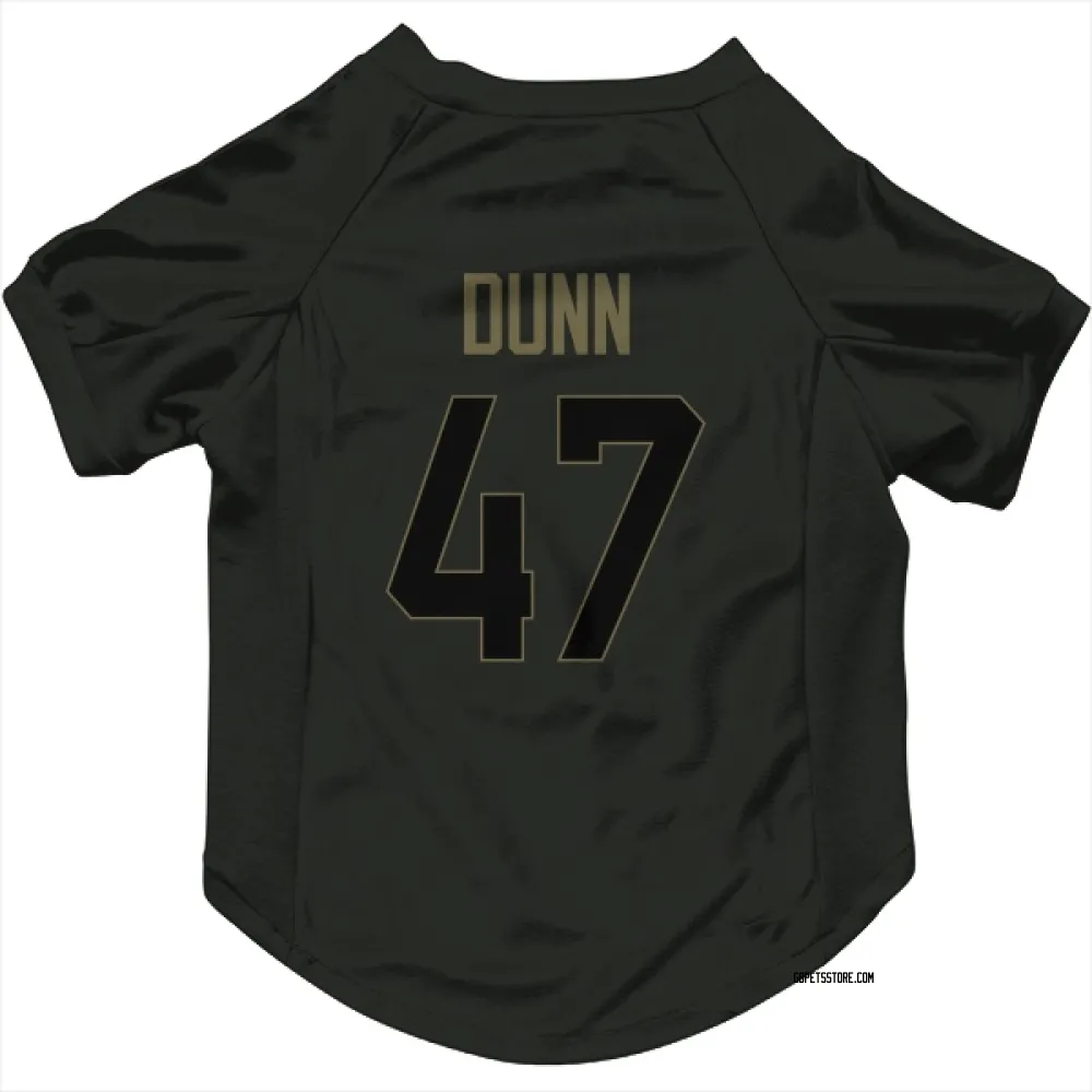 Green Bay Packers Isaiah Dunn Black Service Pet Jersey for Dog & Cat