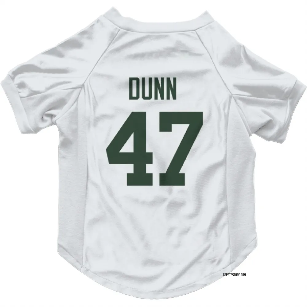 Green Bay Packers Isaiah Dunn White Pet Jersey for Dog & Cat